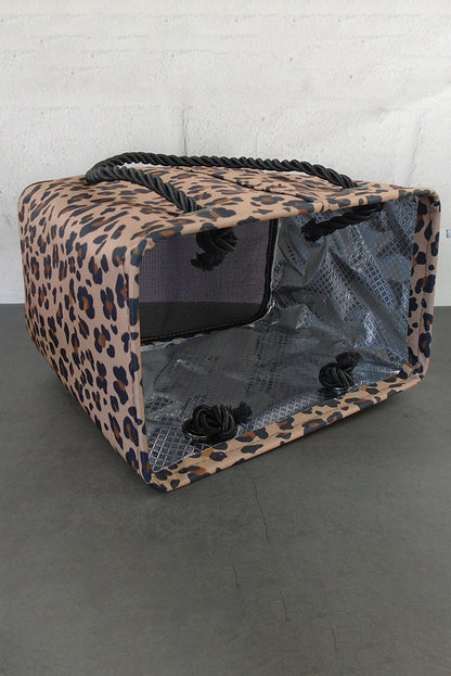 Leopard Waterproof Canvas Toiletry Bag