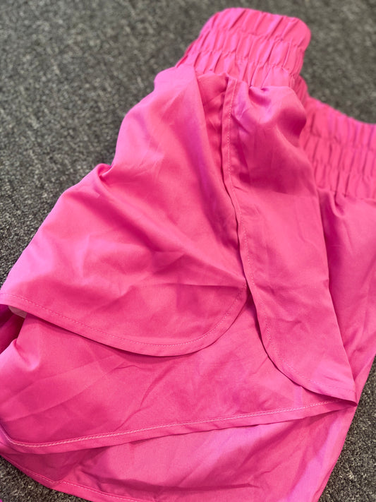 Hot pink shorts