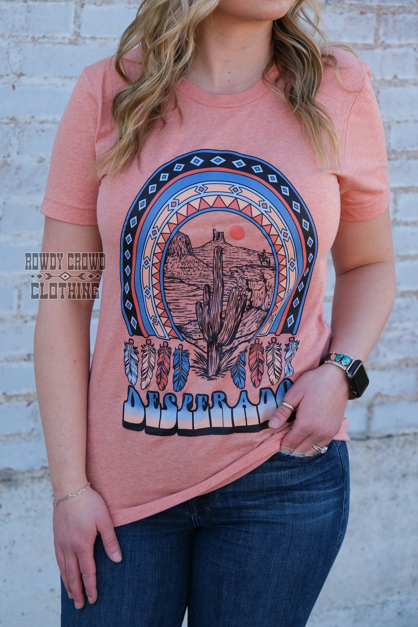 Western Graphic Tee, Western Apparel, Western Boutique, Western Wholesale, Wholesale Clothing, Desperado Tee, Desert Scene Tee